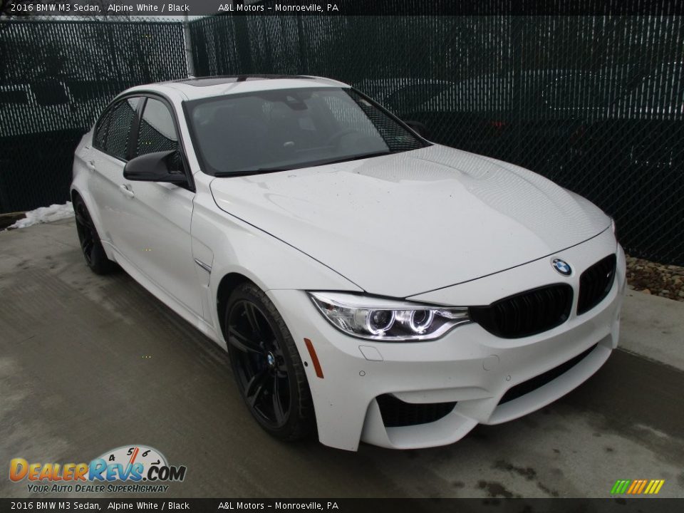 2016 BMW M3 Sedan Alpine White / Black Photo #5