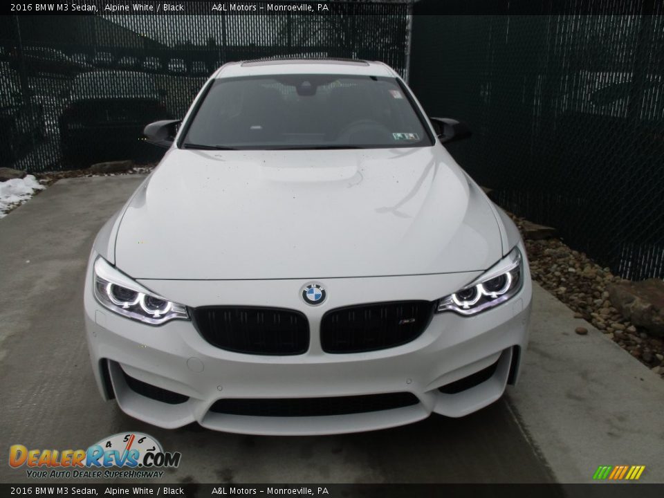 2016 BMW M3 Sedan Alpine White / Black Photo #6