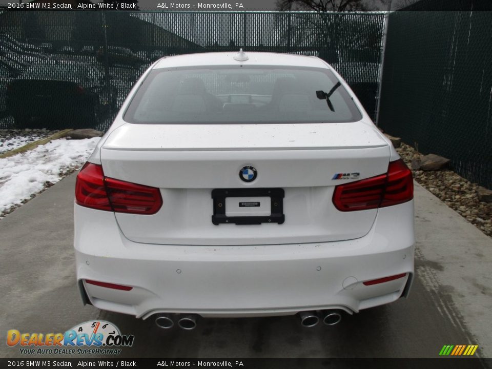 2016 BMW M3 Sedan Alpine White / Black Photo #9