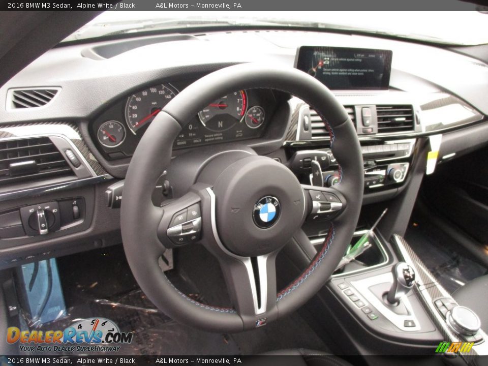 2016 BMW M3 Sedan Alpine White / Black Photo #15