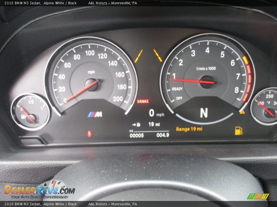 2016 BMW M3 Sedan Alpine White / Black Photo #20