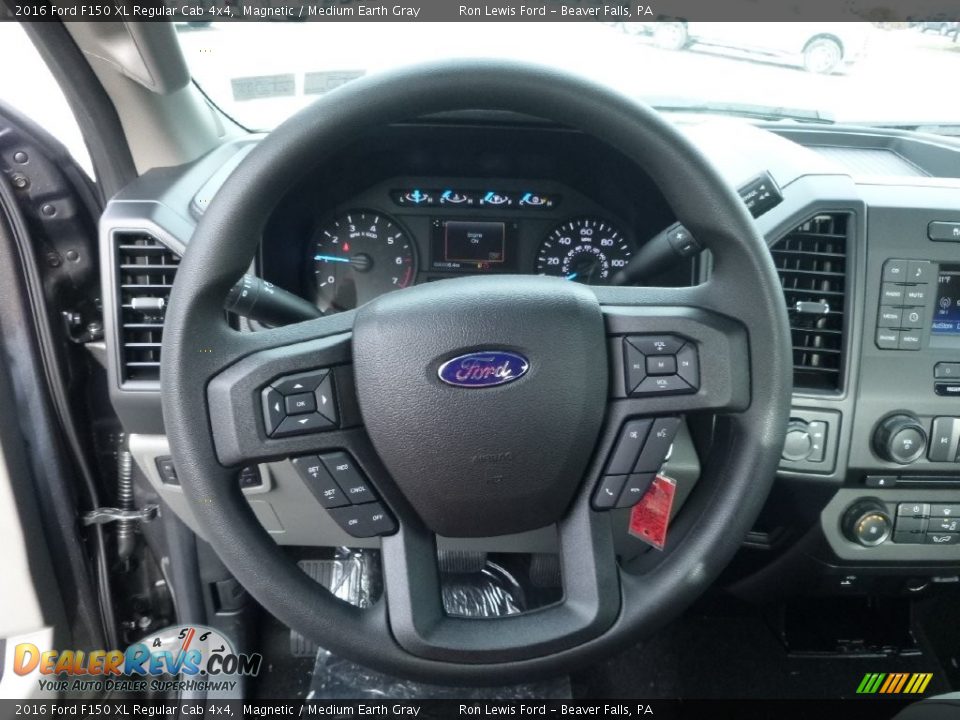 2016 Ford F150 XL Regular Cab 4x4 Steering Wheel Photo #17