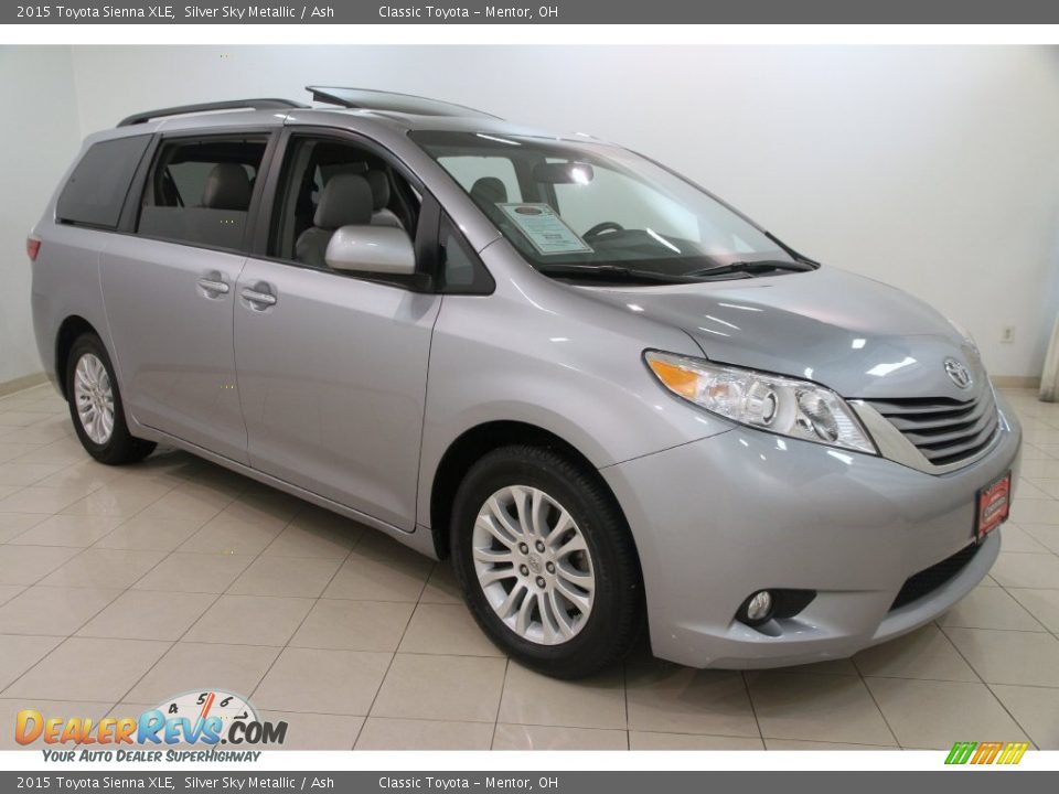 2015 Toyota Sienna XLE Silver Sky Metallic / Ash Photo #1