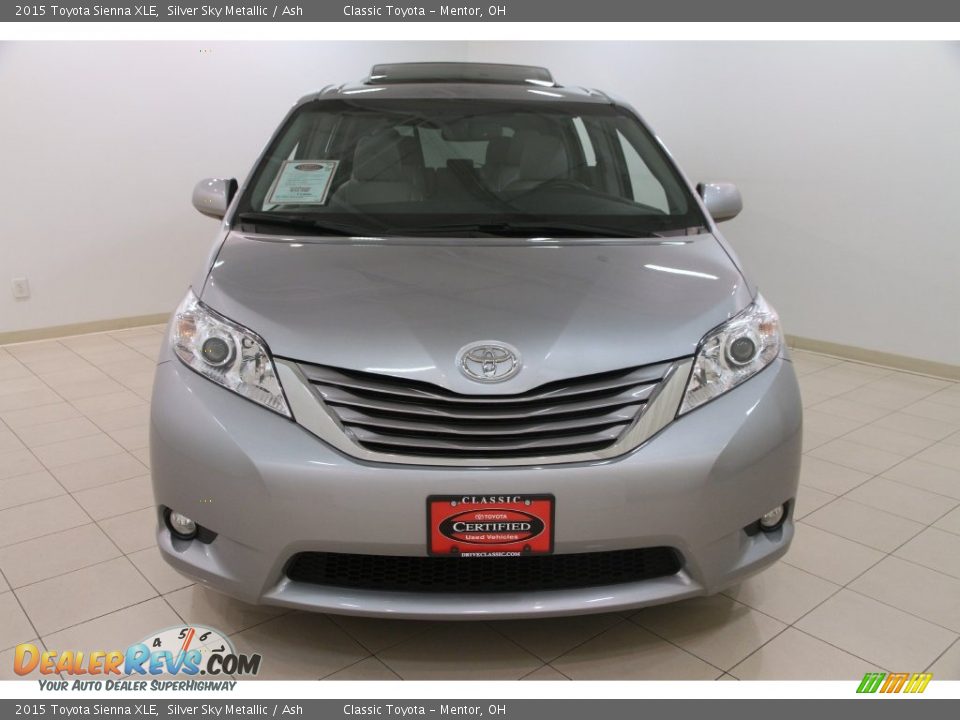 2015 Toyota Sienna XLE Silver Sky Metallic / Ash Photo #2