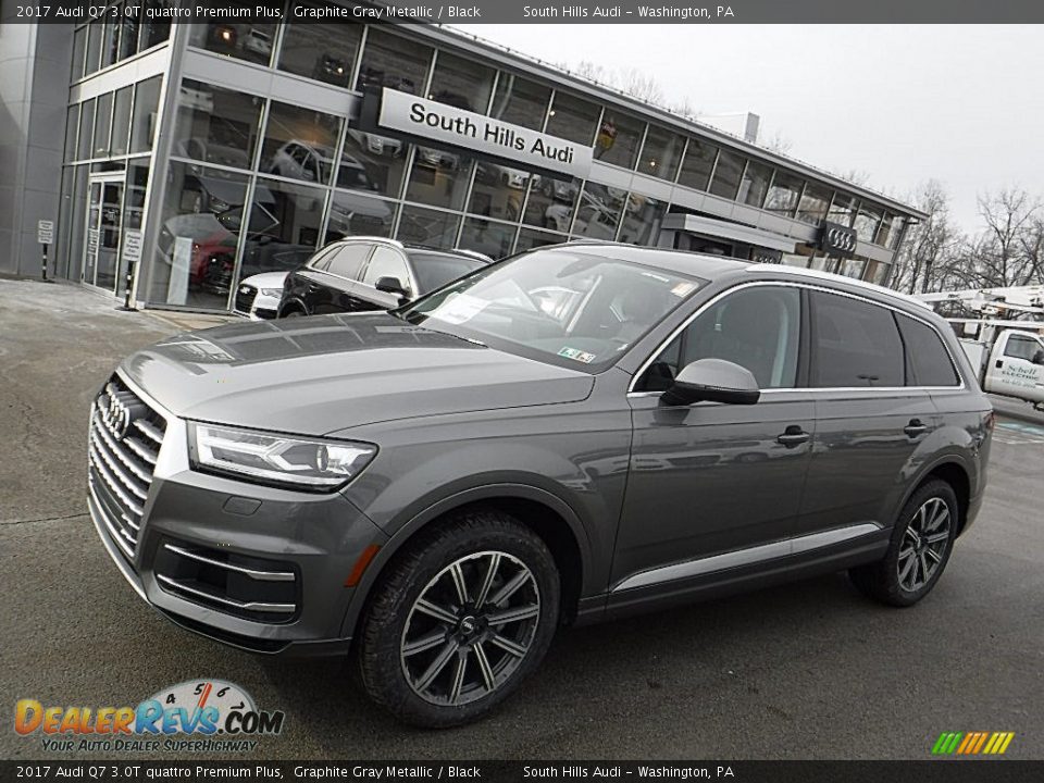 2017 Audi Q7 3.0T quattro Premium Plus Graphite Gray Metallic / Black Photo #1