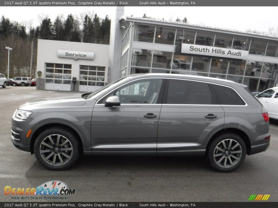 2017 Audi Q7 3.0T quattro Premium Plus Graphite Gray Metallic / Black Photo #2