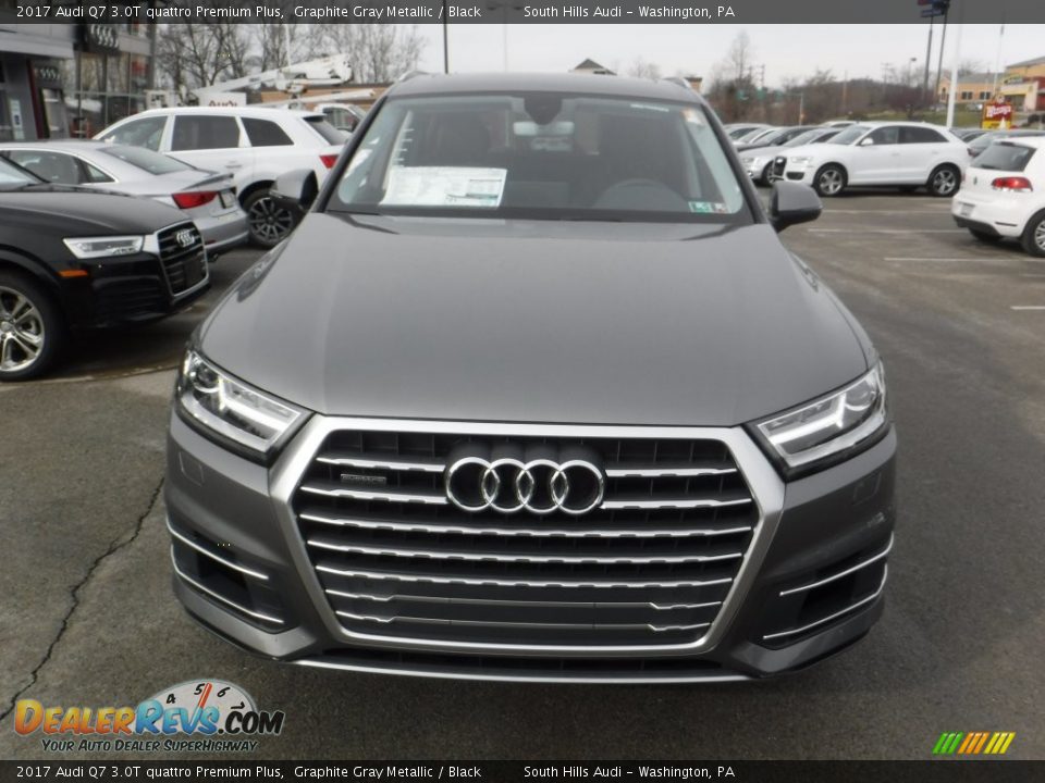 2017 Audi Q7 3.0T quattro Premium Plus Graphite Gray Metallic / Black Photo #4