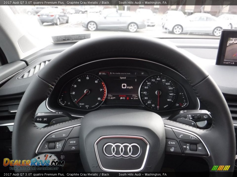 2017 Audi Q7 3.0T quattro Premium Plus Graphite Gray Metallic / Black Photo #30