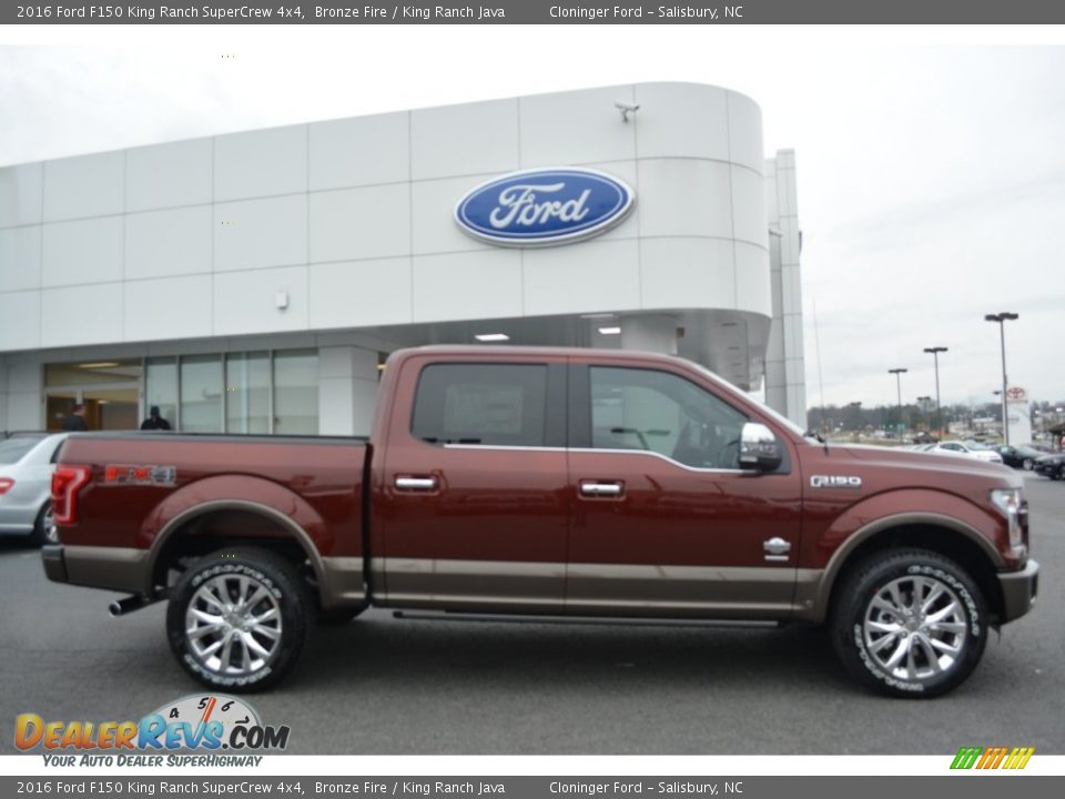 2016 Ford F150 King Ranch SuperCrew 4x4 Bronze Fire / King Ranch Java Photo #2