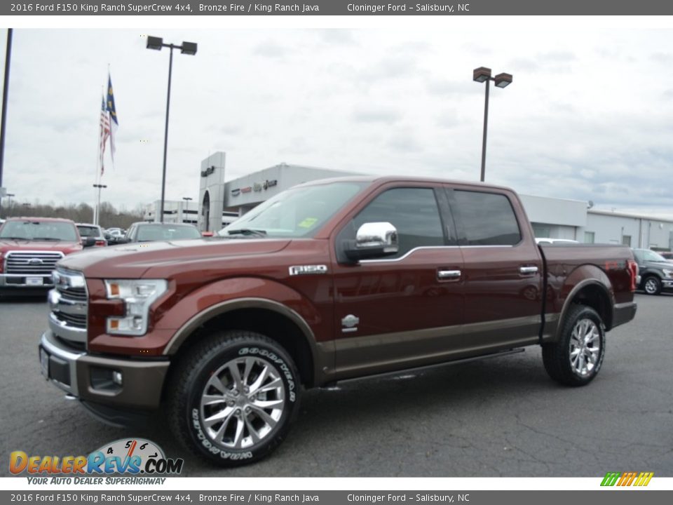 2016 Ford F150 King Ranch SuperCrew 4x4 Bronze Fire / King Ranch Java Photo #3
