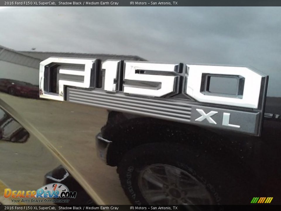 2016 Ford F150 XL SuperCab Shadow Black / Medium Earth Gray Photo #3
