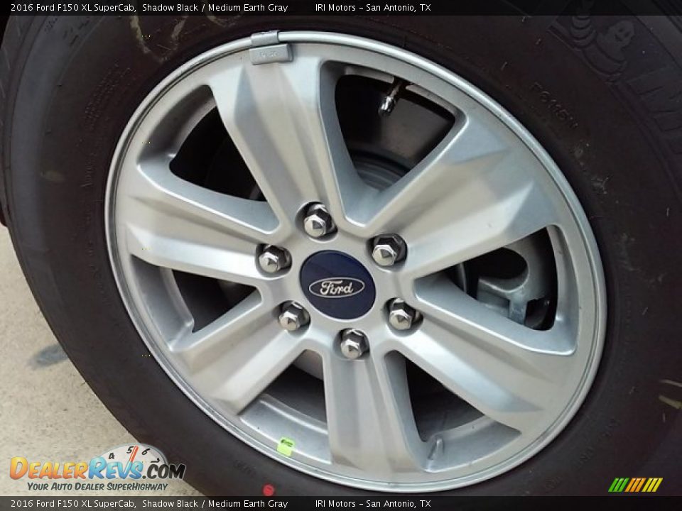 2016 Ford F150 XL SuperCab Shadow Black / Medium Earth Gray Photo #4
