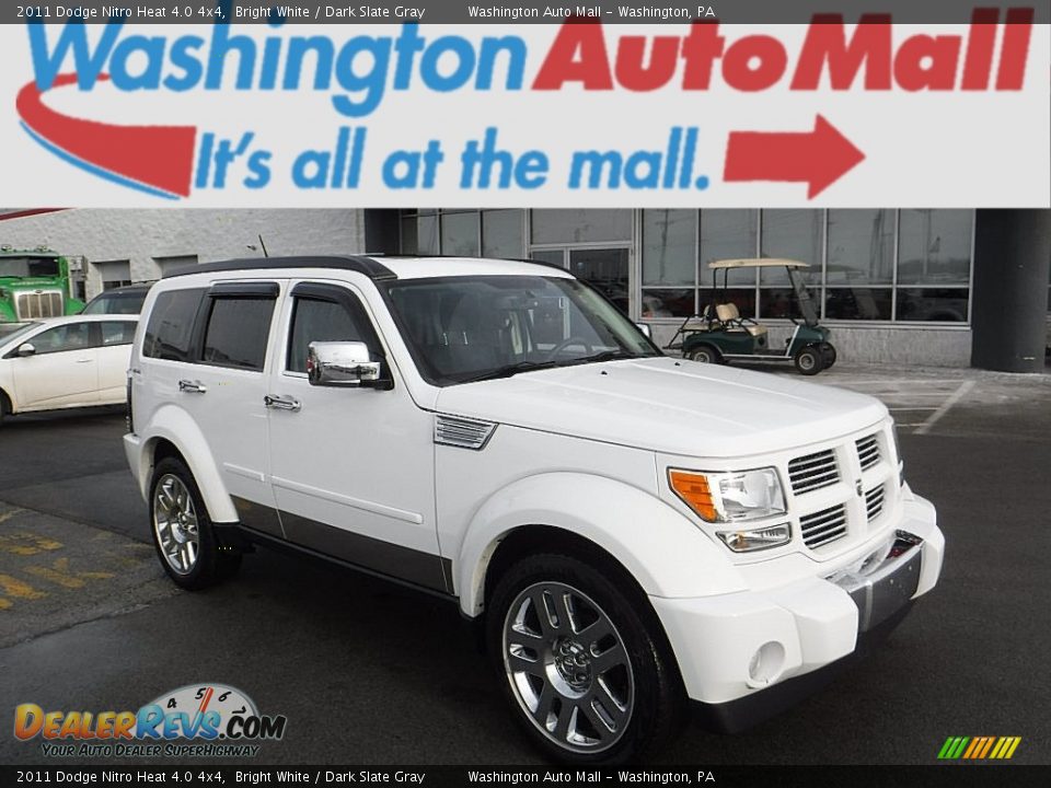 2011 Dodge Nitro Heat 4.0 4x4 Bright White / Dark Slate Gray Photo #1