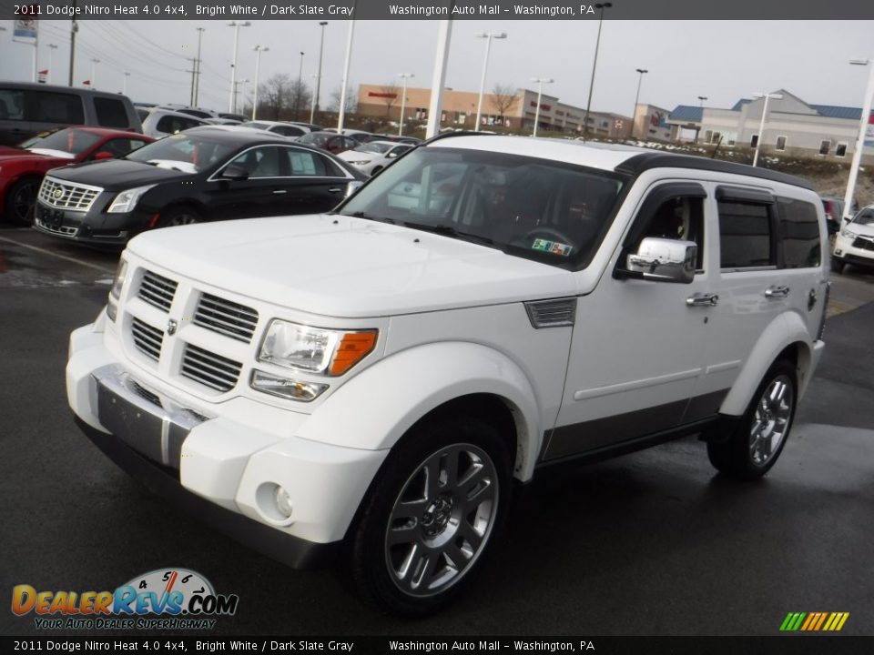 2011 Dodge Nitro Heat 4.0 4x4 Bright White / Dark Slate Gray Photo #6