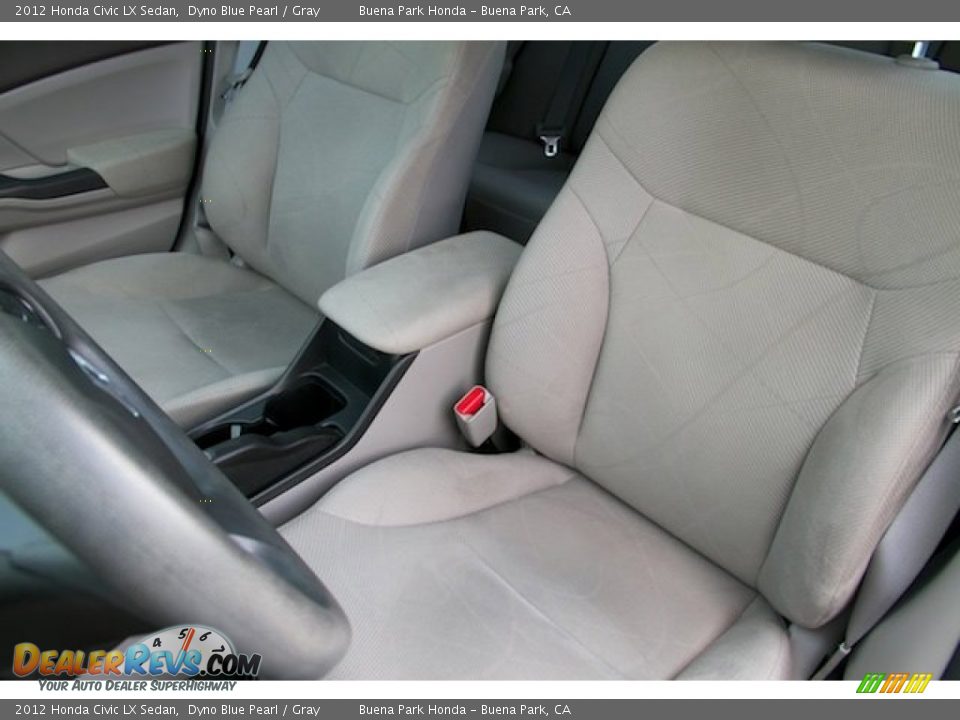 2012 Honda Civic LX Sedan Dyno Blue Pearl / Gray Photo #12