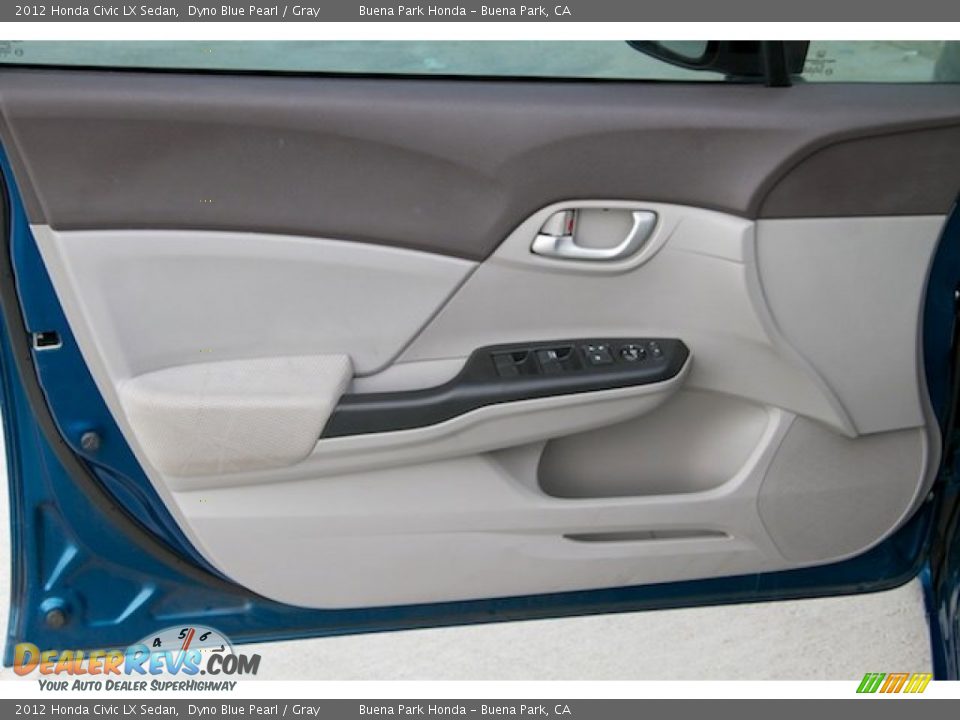 2012 Honda Civic LX Sedan Dyno Blue Pearl / Gray Photo #19