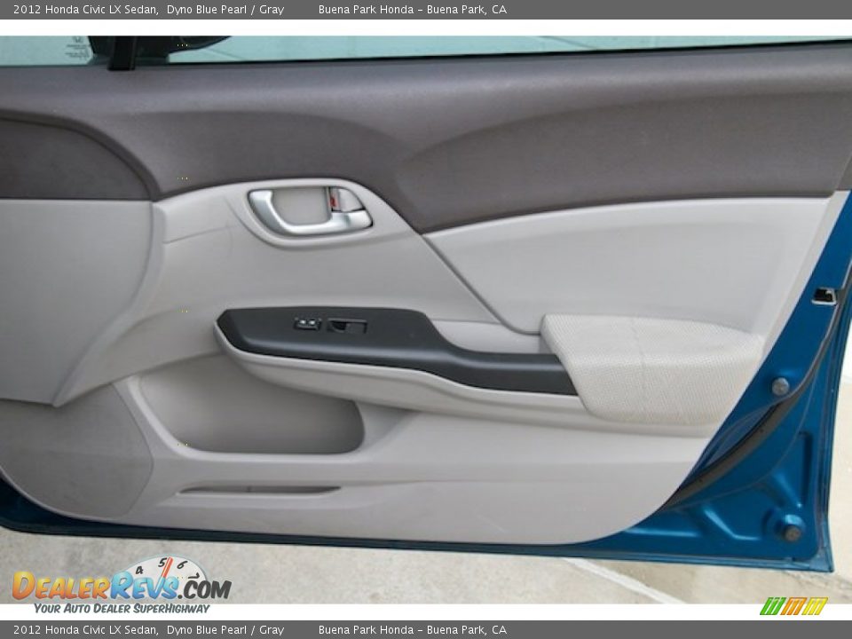 2012 Honda Civic LX Sedan Dyno Blue Pearl / Gray Photo #22