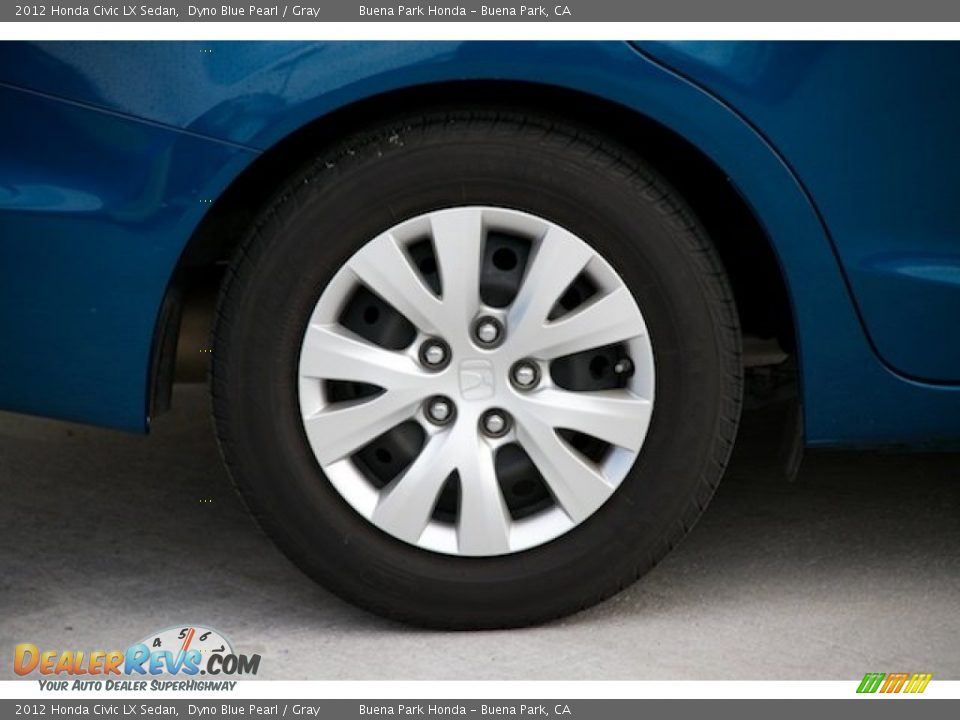 2012 Honda Civic LX Sedan Dyno Blue Pearl / Gray Photo #23