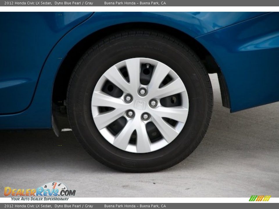 2012 Honda Civic LX Sedan Dyno Blue Pearl / Gray Photo #25