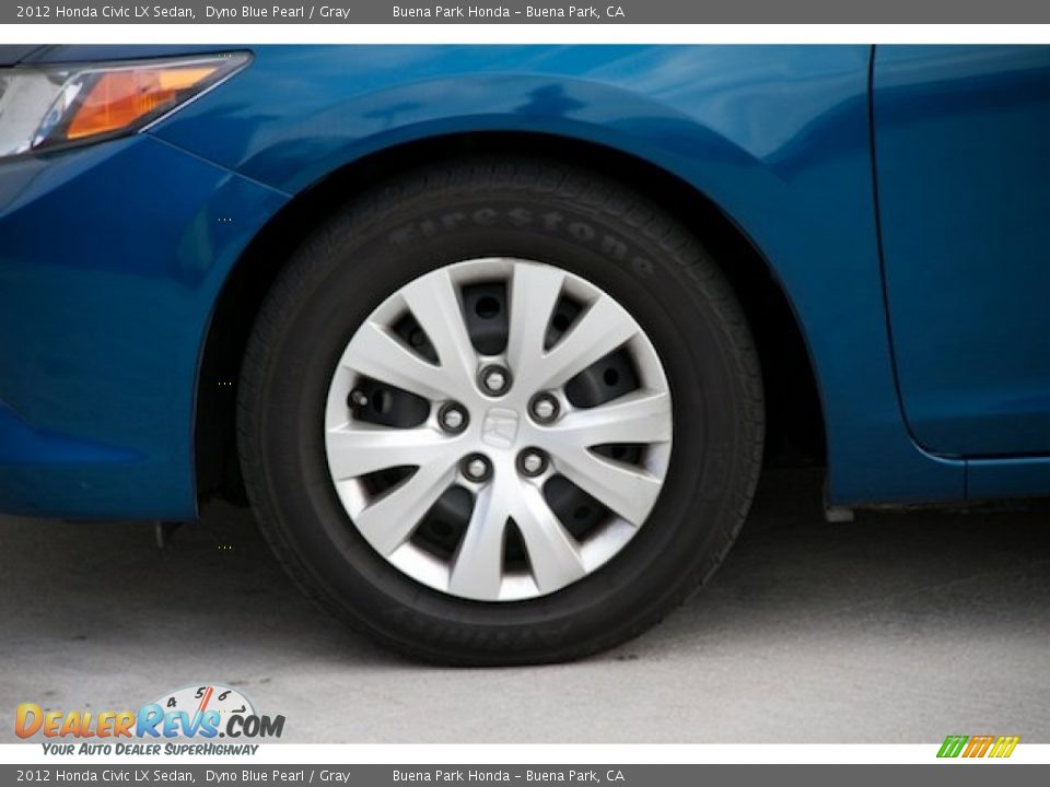 2012 Honda Civic LX Sedan Dyno Blue Pearl / Gray Photo #26