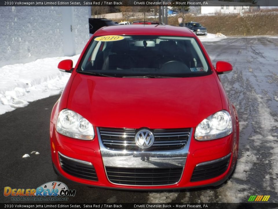 2010 Volkswagen Jetta Limited Edition Sedan Salsa Red / Titan Black Photo #4