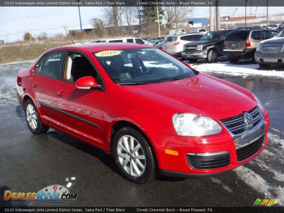 2010 Volkswagen Jetta Limited Edition Sedan Salsa Red / Titan Black Photo #5