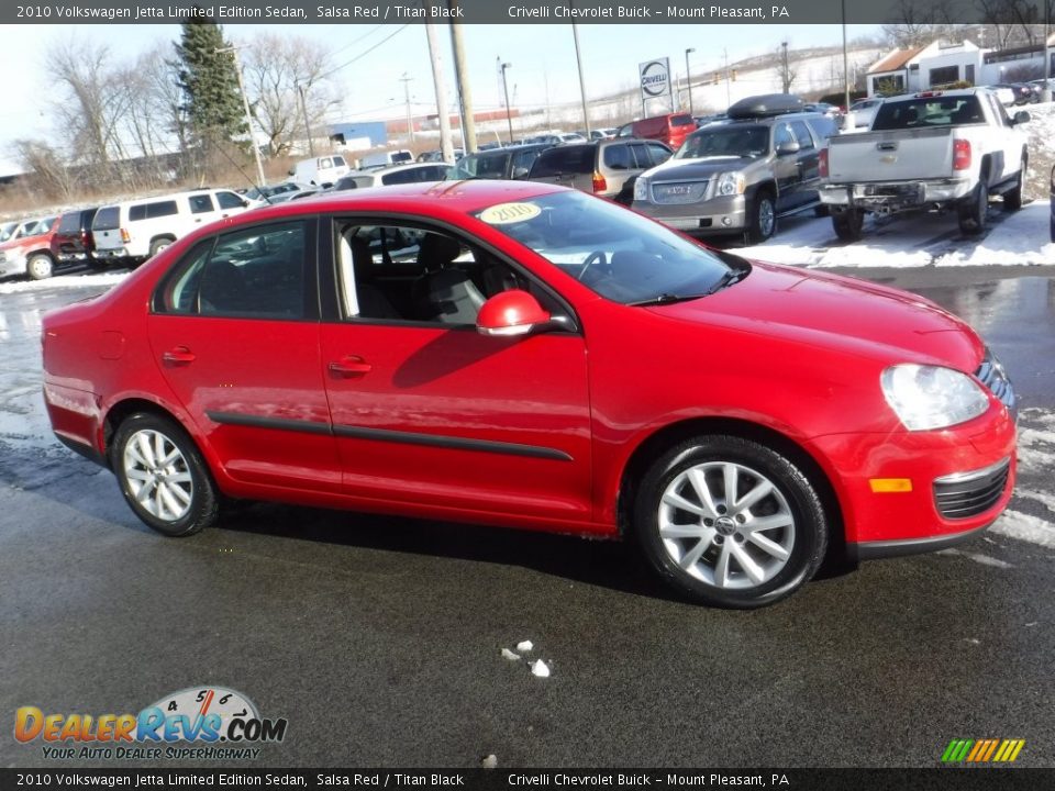 2010 Volkswagen Jetta Limited Edition Sedan Salsa Red / Titan Black Photo #6