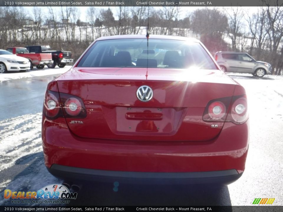 2010 Volkswagen Jetta Limited Edition Sedan Salsa Red / Titan Black Photo #8