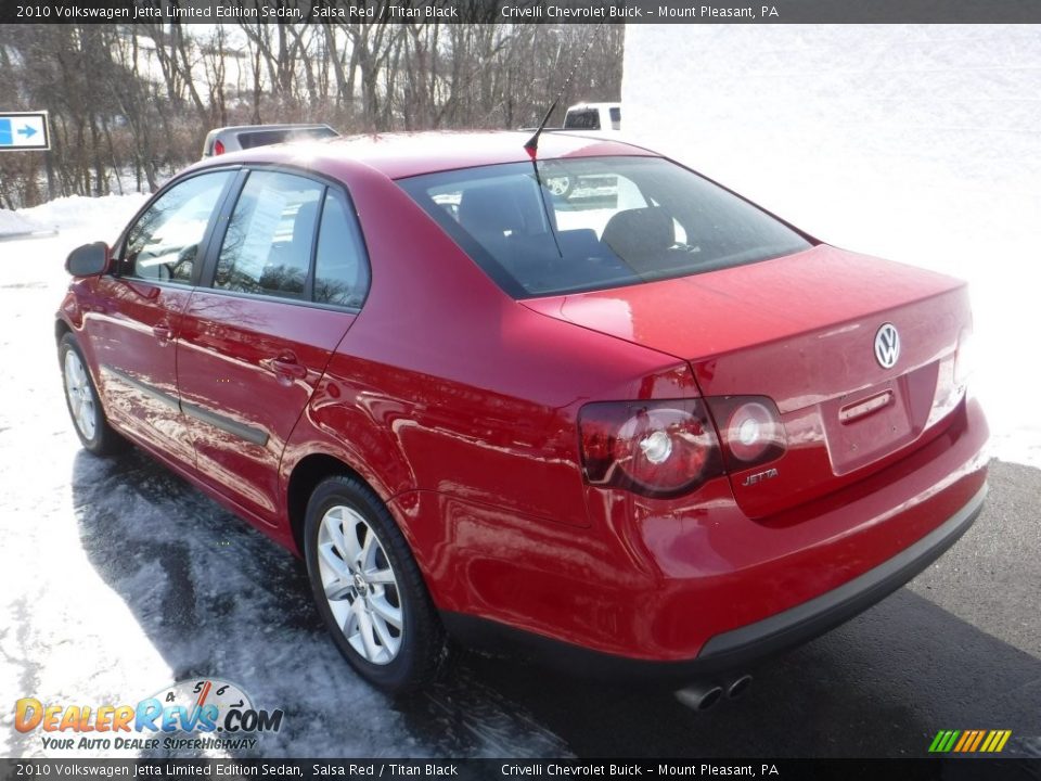 2010 Volkswagen Jetta Limited Edition Sedan Salsa Red / Titan Black Photo #10