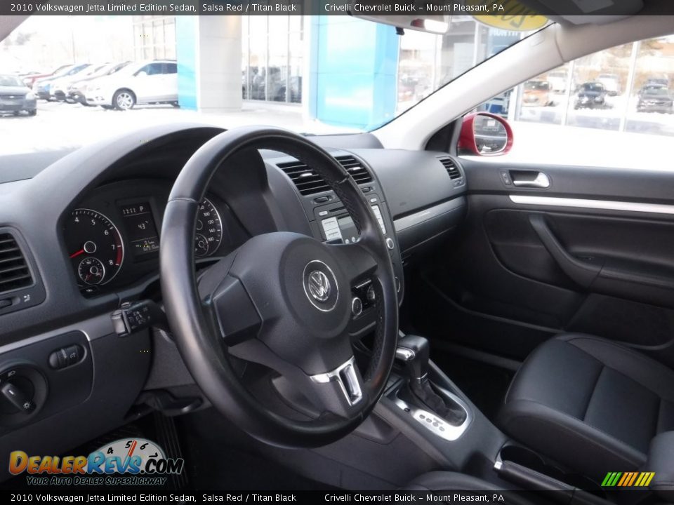 2010 Volkswagen Jetta Limited Edition Sedan Salsa Red / Titan Black Photo #13
