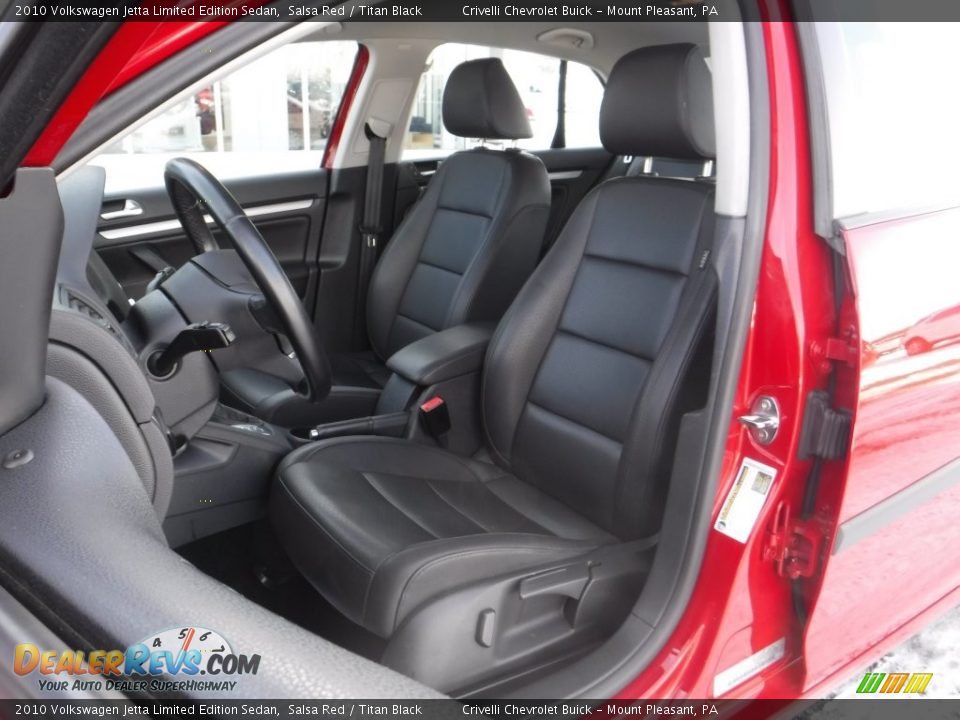 2010 Volkswagen Jetta Limited Edition Sedan Salsa Red / Titan Black Photo #14
