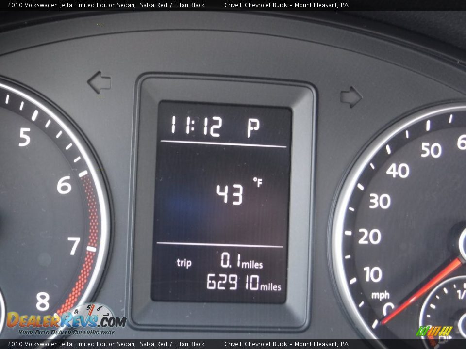 2010 Volkswagen Jetta Limited Edition Sedan Salsa Red / Titan Black Photo #30