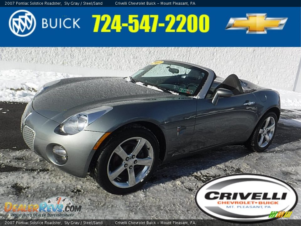 2007 Pontiac Solstice Roadster Sly Gray / Steel/Sand Photo #1