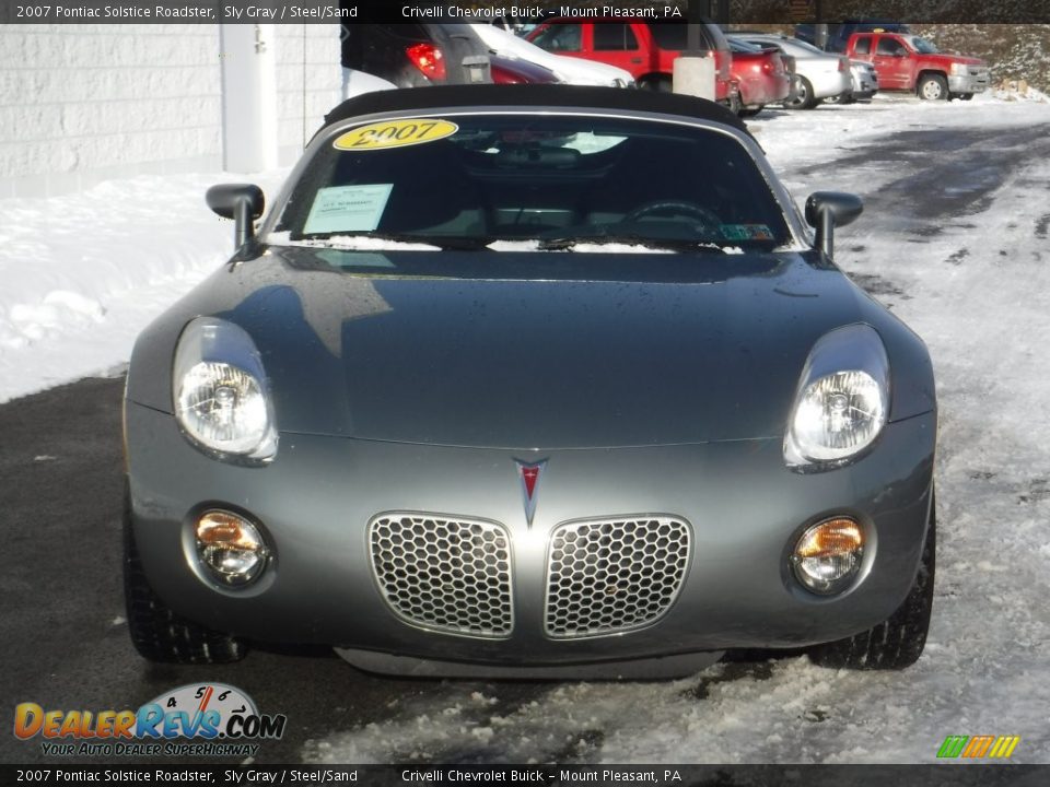 2007 Pontiac Solstice Roadster Sly Gray / Steel/Sand Photo #6