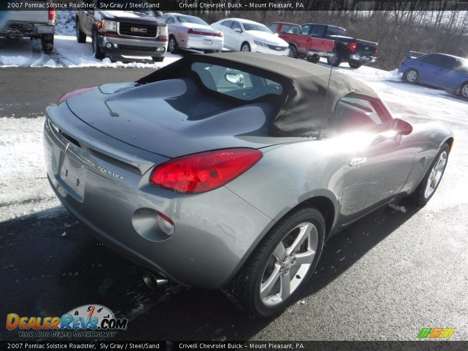 2007 Pontiac Solstice Roadster Sly Gray / Steel/Sand Photo #11