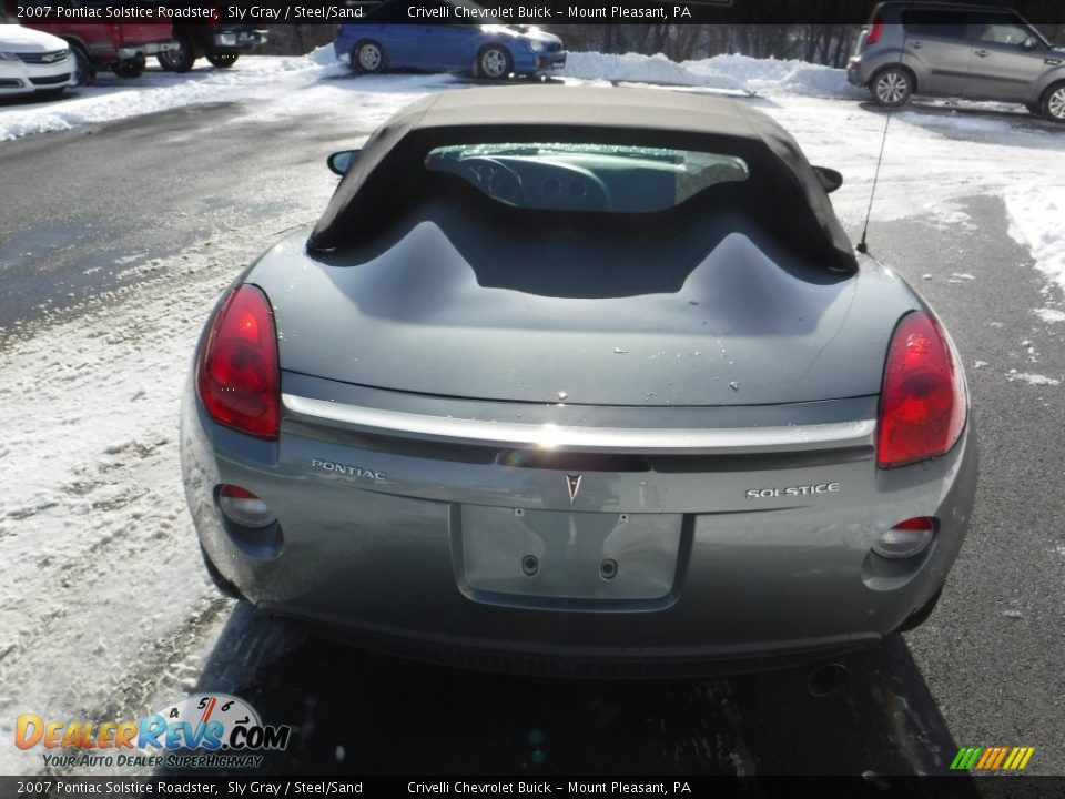 2007 Pontiac Solstice Roadster Sly Gray / Steel/Sand Photo #12