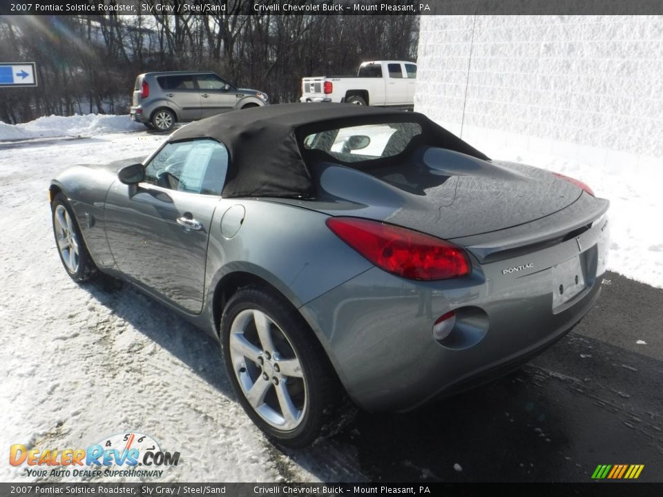 2007 Pontiac Solstice Roadster Sly Gray / Steel/Sand Photo #13