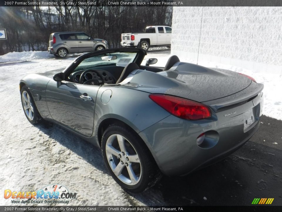 2007 Pontiac Solstice Roadster Sly Gray / Steel/Sand Photo #14