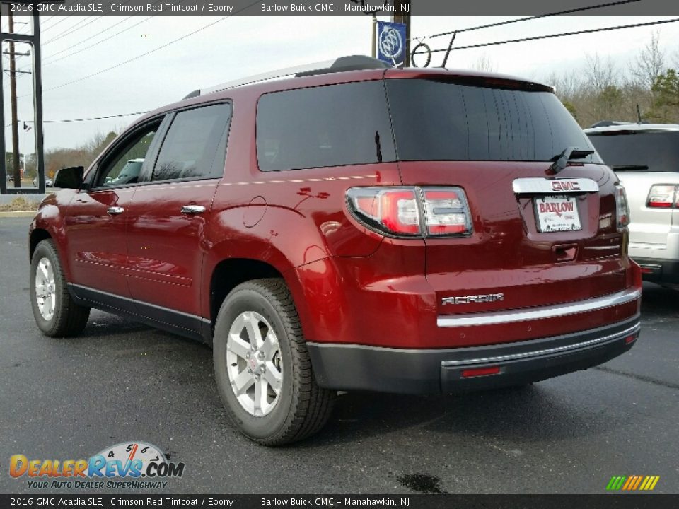 2016 GMC Acadia SLE Crimson Red Tintcoat / Ebony Photo #4