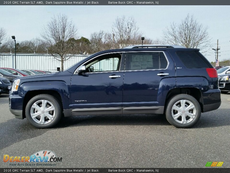 2016 GMC Terrain SLT AWD Dark Sapphire Blue Metallic / Jet Black Photo #3
