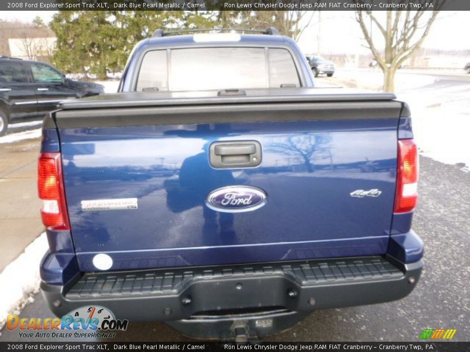 2008 Ford Explorer Sport Trac XLT Dark Blue Pearl Metallic / Camel Photo #10