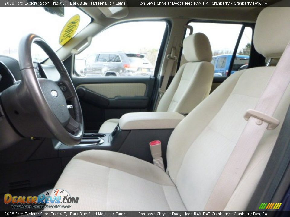 2008 Ford Explorer Sport Trac XLT Dark Blue Pearl Metallic / Camel Photo #11