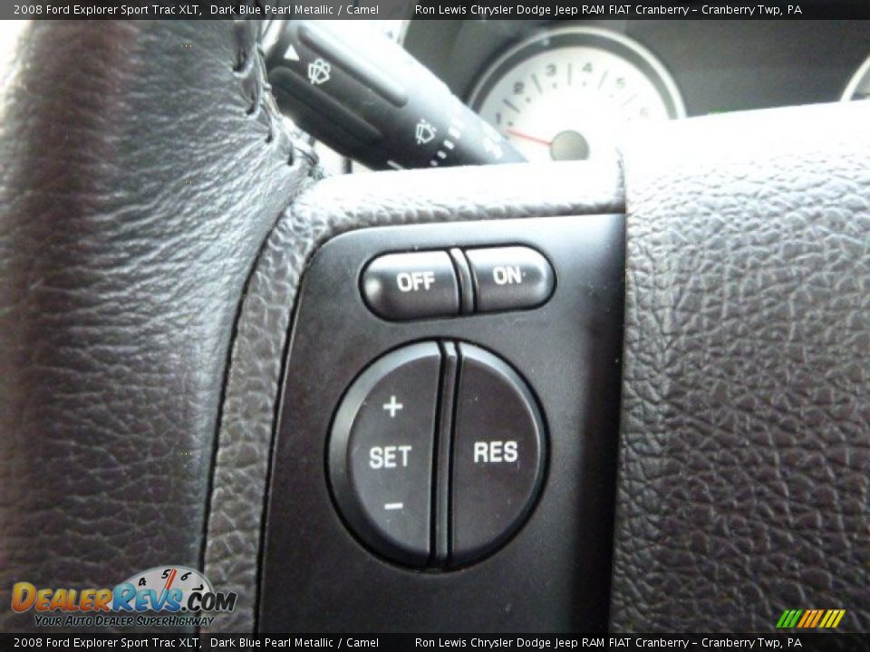 2008 Ford Explorer Sport Trac XLT Dark Blue Pearl Metallic / Camel Photo #20