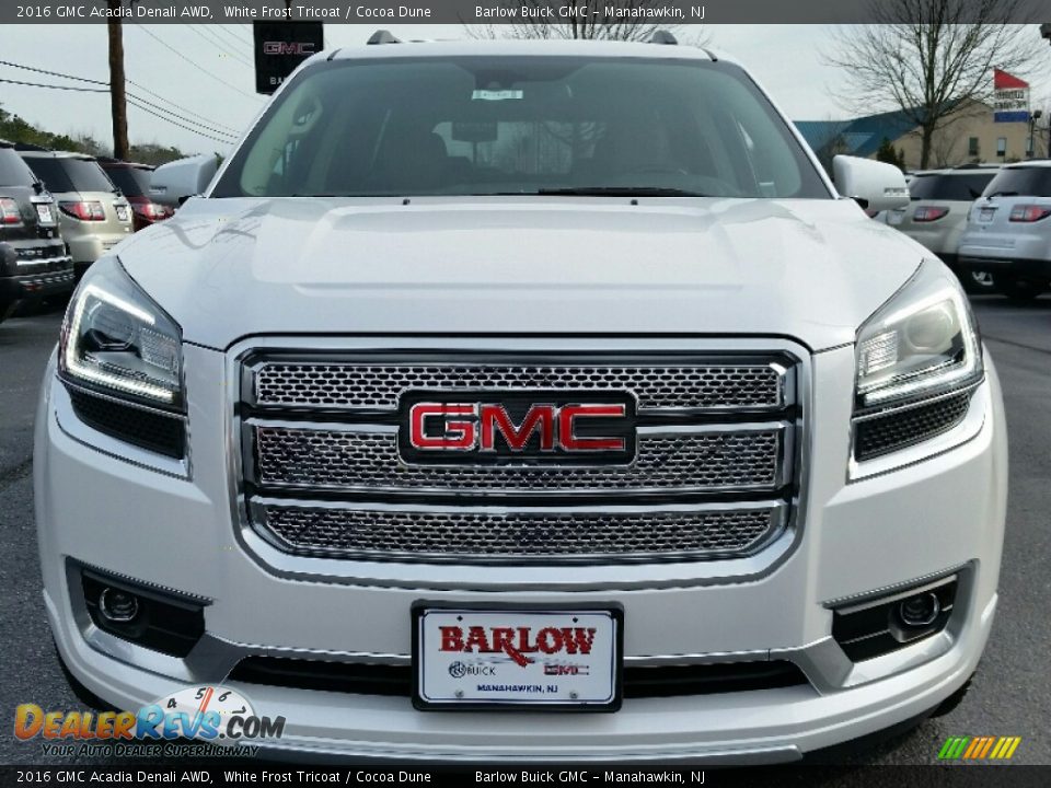 2016 GMC Acadia Denali AWD White Frost Tricoat / Cocoa Dune Photo #2