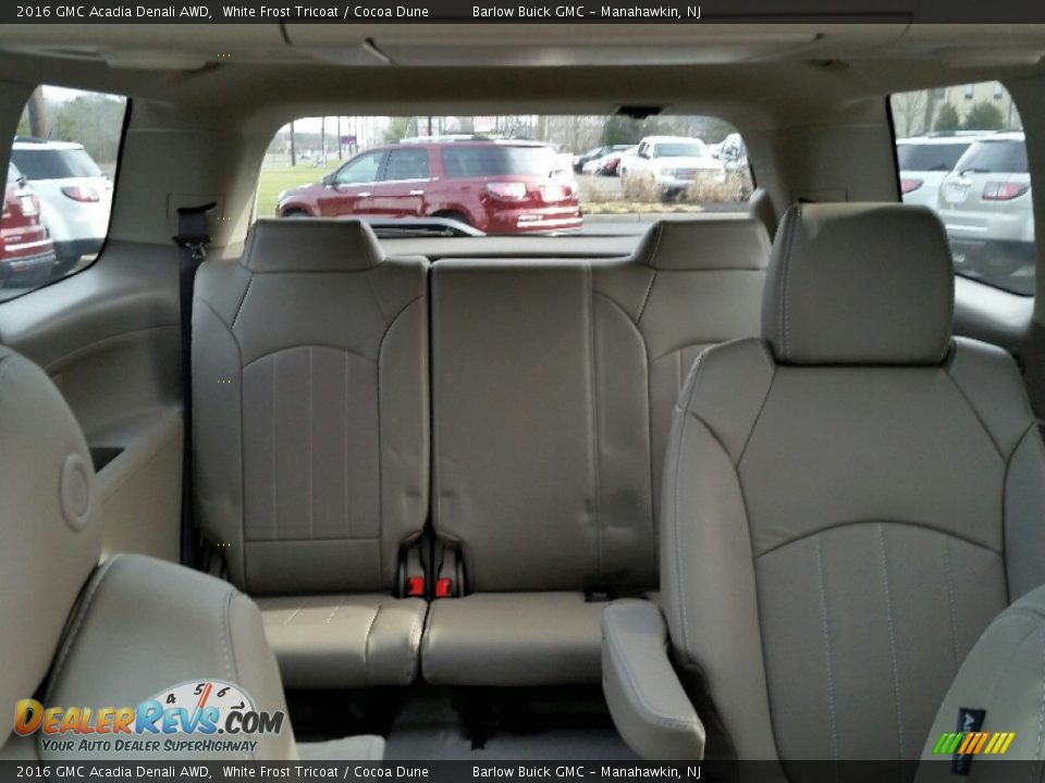 2016 GMC Acadia Denali AWD White Frost Tricoat / Cocoa Dune Photo #8
