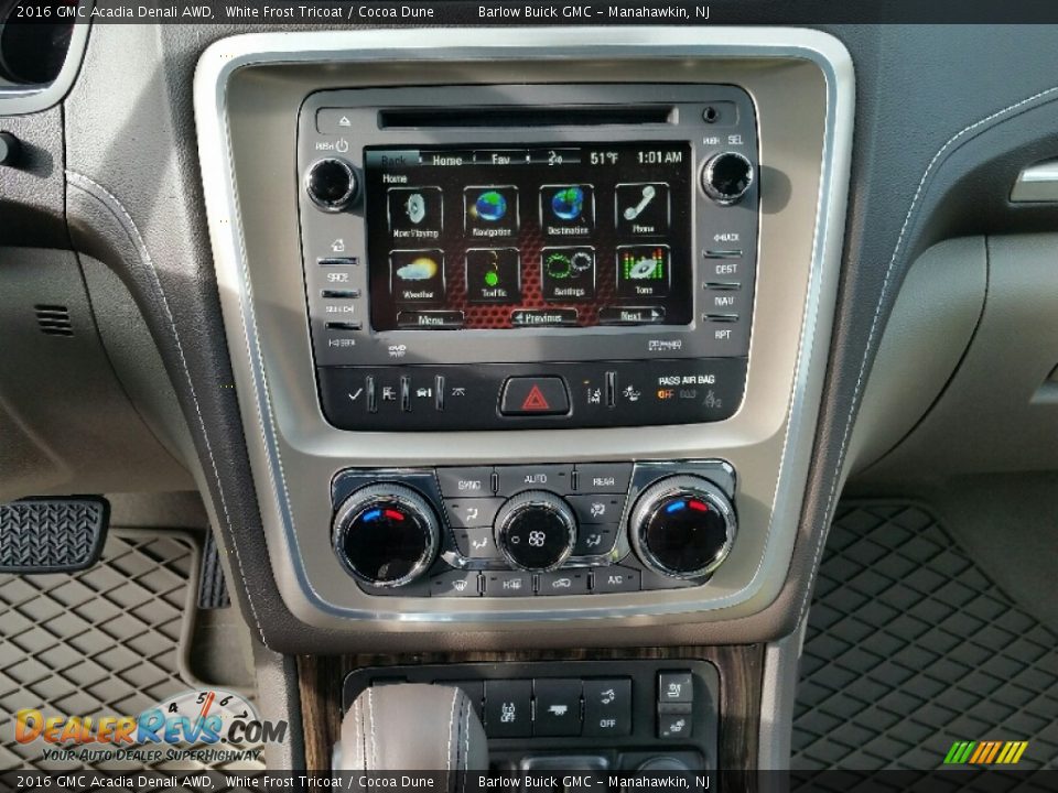 2016 GMC Acadia Denali AWD White Frost Tricoat / Cocoa Dune Photo #9