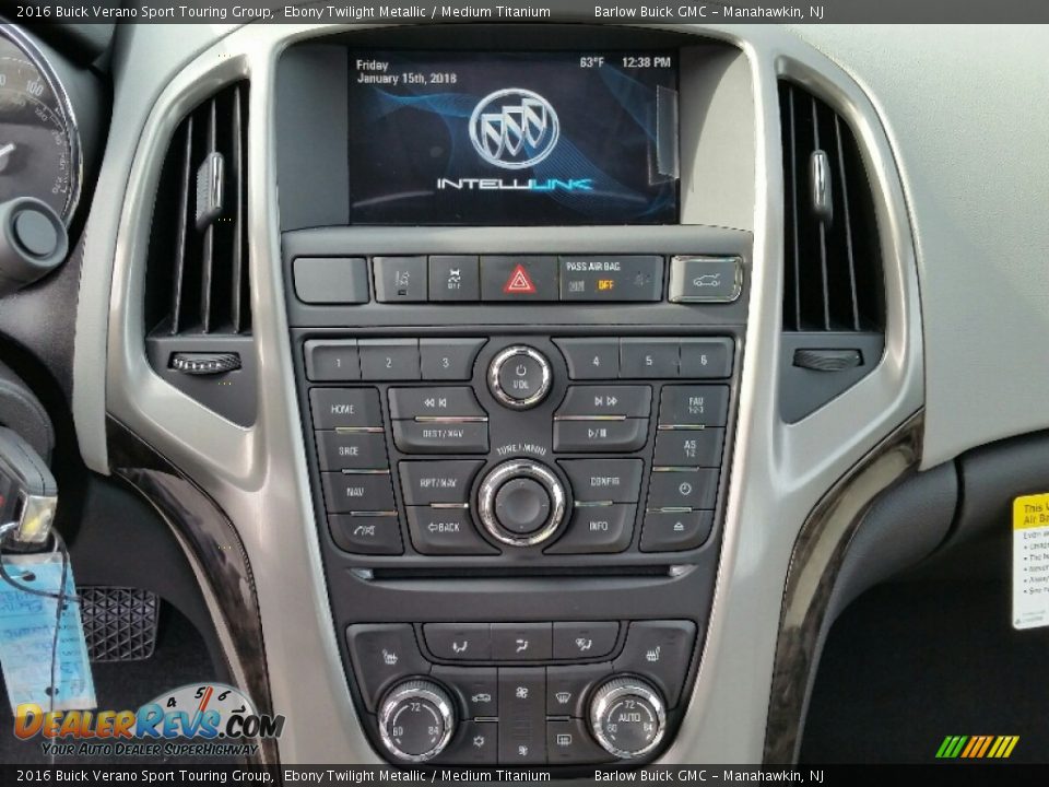 2016 Buick Verano Sport Touring Group Ebony Twilight Metallic / Medium Titanium Photo #9
