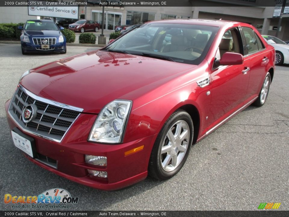 2009 Cadillac STS V8 Crystal Red / Cashmere Photo #2