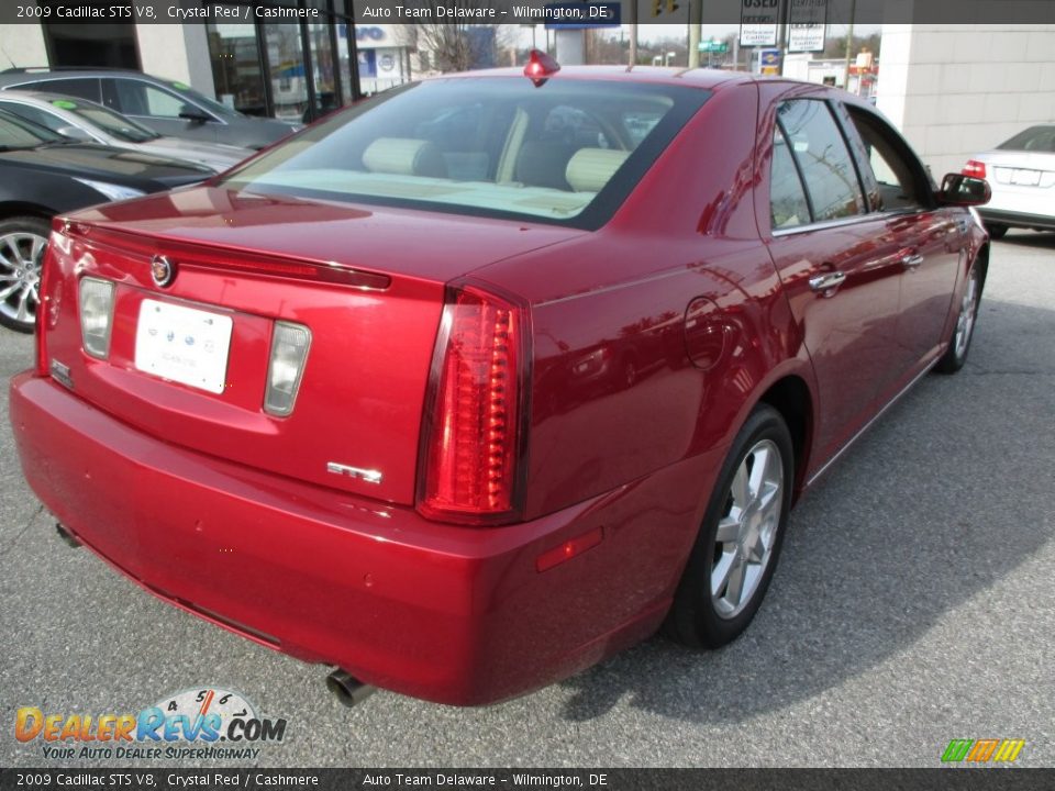 2009 Cadillac STS V8 Crystal Red / Cashmere Photo #6