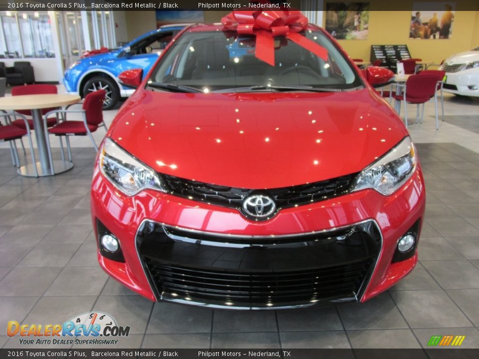 2016 Toyota Corolla S Plus Barcelona Red Metallic / Black Photo #6